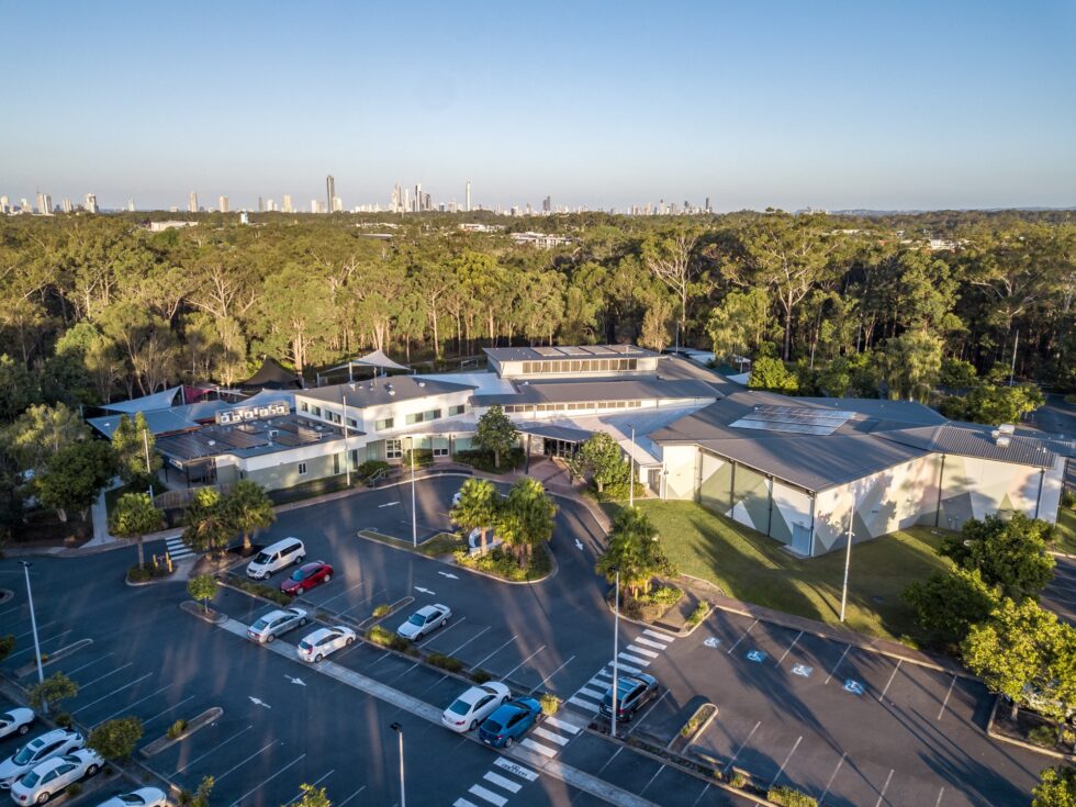 Aerial view of 1 Griffith Way Southport